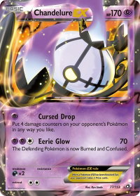 Chandelure EX - Legendary Treasures (LTR) #77/113 - Ultra Rare Pokémon Trading Card