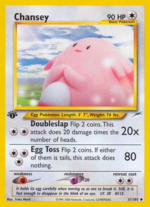 Chansey - Neo Destiny (N4) #031/105 - Uncommon Pokémon Trading Card