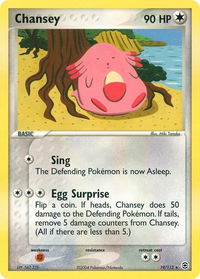 Chansey - FireRed & LeafGreen (RG) #19/112 - Rare Pokémon Trading Card