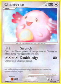 Chansey - Mysterious Treasures (MT) #76/123 - Common Pokémon Trading Card
