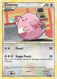 Chansey - HeartGold SoulSilver (HS) #58/123 - Common Pokémon Trading Card