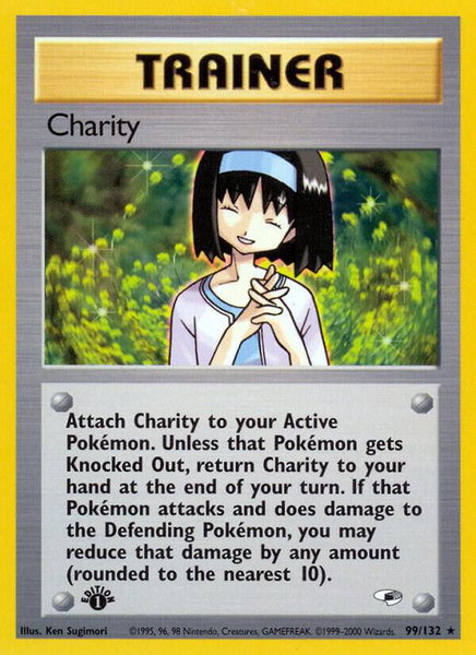 Charity trading card from Gym Heroes Charity - Gym Heroes Pokémon trading card