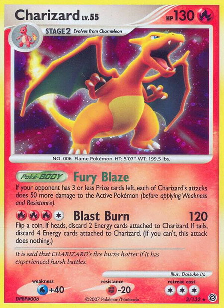 Charizard - Secret Wonders Pokémon trading card