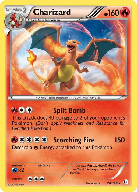 Charizard - Boundaries Crossed Pokémon trading card