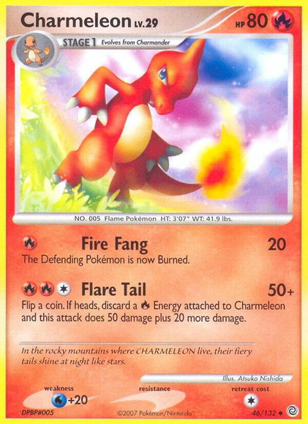 Charmeleon - Secret Wonders Pokémon trading card