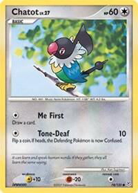 Chatot - Diamond and Pearl (DP) #74/130 - Common Pokémon Trading Card