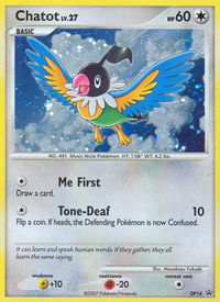 Chatot - DP14 - Diamond and Pearl Promos (PR) #DP14 - Promo Pokémon Trading Card