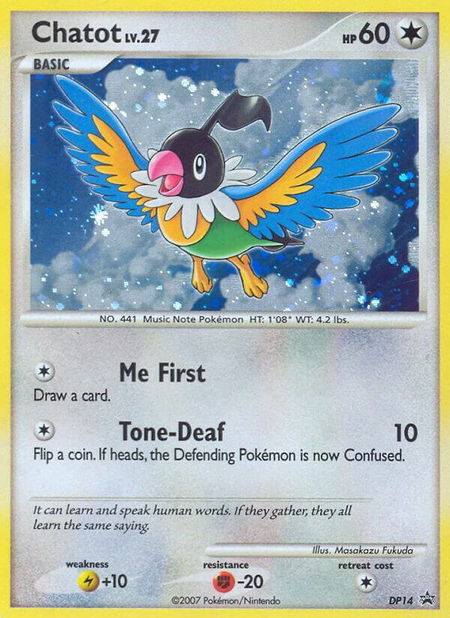Chatot - DP14 - Diamond and Pearl Promos Pokémon trading card