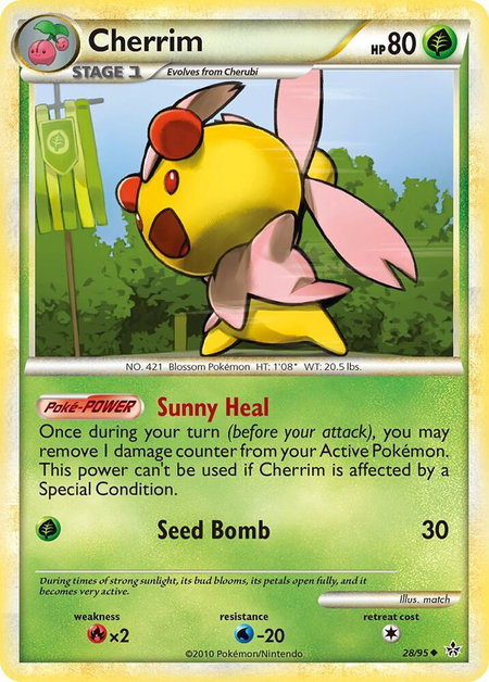 Cherrim trading card from Unleashed Cherrim - Unleashed Pokémon trading card