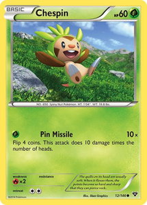 Chespin - XY Base Set (XY) #12/146 - Common Pokémon Trading Card