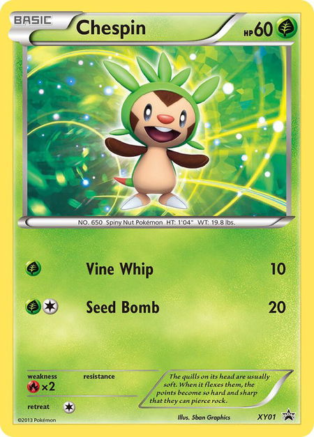 Chespin - XY01 - XY Promos Pokémon trading card