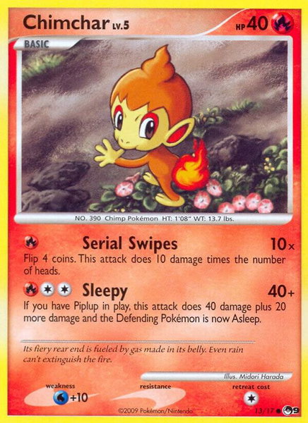 Chimchar - POP Series 9 Pokémon trading card