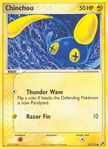 Chinchou - Unseen Forces (UF) #52/115 - Common Pokémon Trading Card