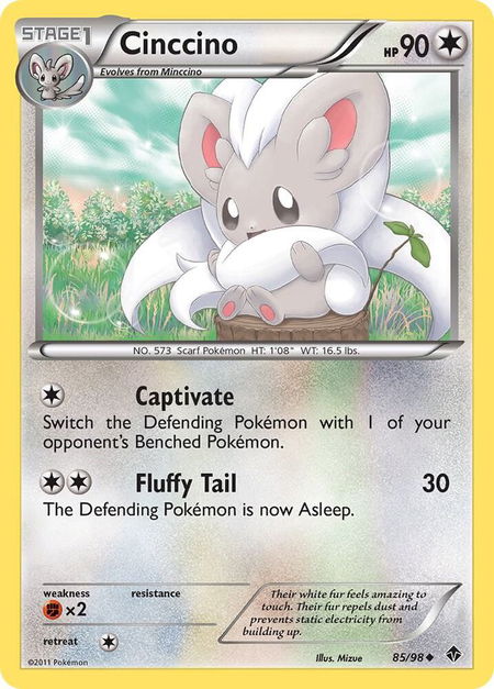 Cinccino - Emerging Powers Pokémon trading card