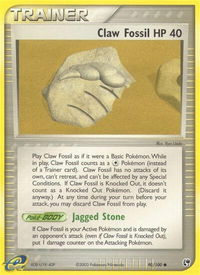 Claw Fossil - Sandstorm (SS) #90/100 - Common Pokémon Trading Card