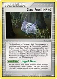 Claw Fossil - Holon Phantoms (HP) #91/110 - Common Pokémon Trading Card