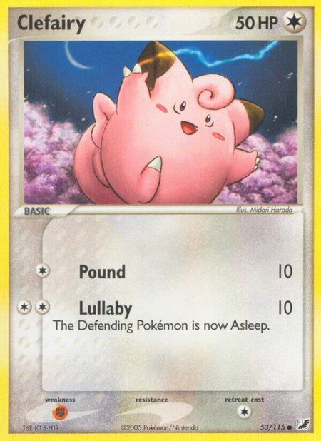 Clefairy - Unseen Forces Pokémon trading card