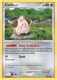 Cleffa - Diamond and Pearl Pokémon trading card