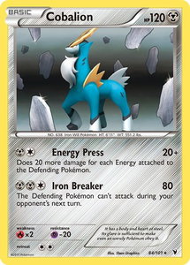Cobalion - Noble Victories (NVI) #84/101 - Holo Rare Pokémon Trading Card