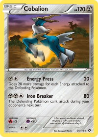 Cobalion - Legendary Treasures (LTR) #91/113 - Holo Rare Pokémon Trading Card