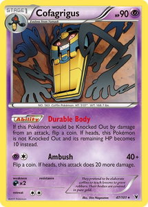 Cofagrigus (47) - Noble Victories (NVI) #47/101 - Rare Pokémon Trading Card