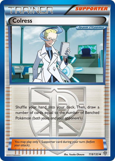 Colress (Team Plasma) - Plasma Storm Pokémon trading card