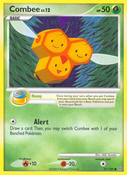 Combee trading card from Stormfront Combee - Stormfront Pokémon trading card