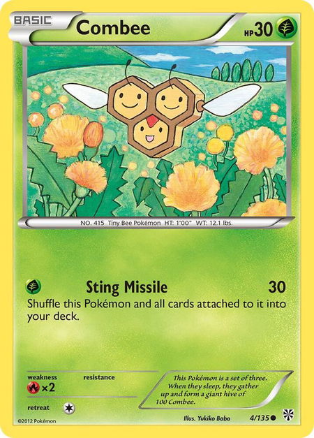 Combee - Plasma Storm Pokémon trading card