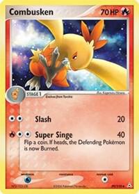 Combusken trading card from Holon Phantoms Combusken - Holon Phantoms Pokémon trading card