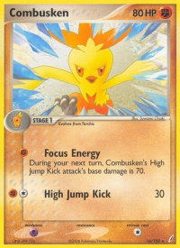 Combusken - 016/100 - Crystal Guardians (CG) #16/100 - Rare Pokémon Trading Card