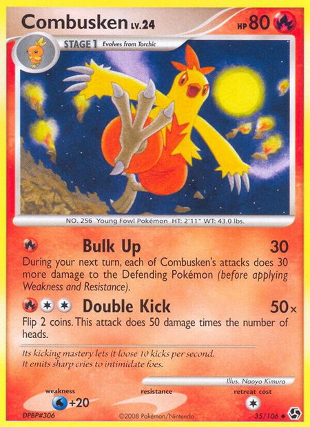 Combusken - Great Encounters Pokémon trading card