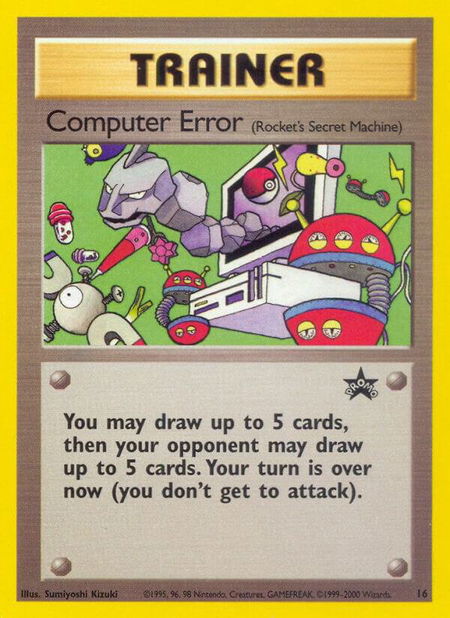 Computer Error (Rocket's Secret Machine) trading card from WoTC Promo Computer Error (Rocket's Secret Machine) - WoTC Promo Pokémon trading card