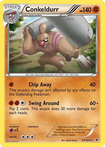 Conkeldurr (65) - Noble Victories (NVI) #65/101 - Rare Pokémon Trading Card