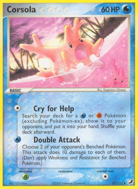 Corsola - Unseen Forces Pokémon trading card