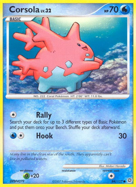 Corsola - Secret Wonders Pokémon trading card