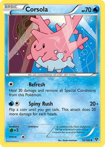 Corsola - XY Base Set (XY) #36/146 - Uncommon Pokémon Trading Card