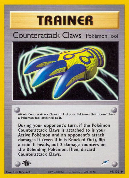 Counterattack Claws - Neo Destiny Pokémon trading card