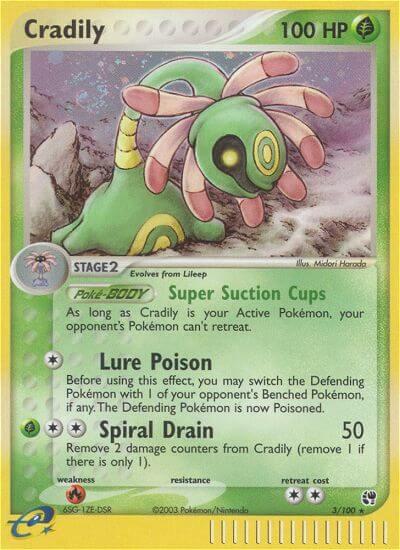 Cradily - Sandstorm Pokémon trading card