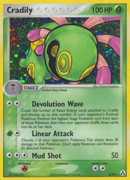 Cradily - Legend Maker Pokémon trading card
