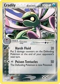 Cradily (Delta Species) - Holon Phantoms Pokémon trading card