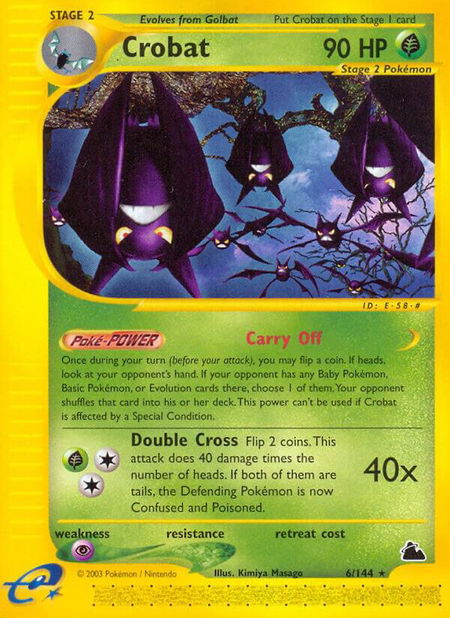 Crobat (6) - Skyridge Pokémon trading card