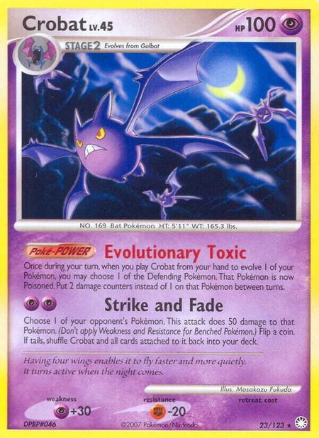 Crobat - Mysterious Treasures Pokémon trading card