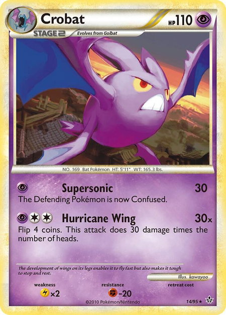 Crobat - Unleashed Pokémon trading card