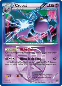 Crobat (Team Plasma) - Plasma Storm (PLS) #55/135 - Holo Rare Pokémon Trading Card