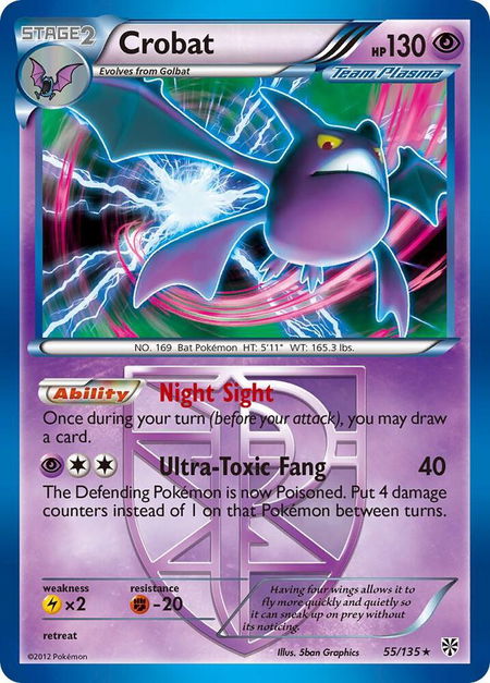 Crobat (Team Plasma) - Plasma Storm Pokémon trading card