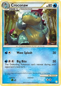 Croconaw - HeartGold SoulSilver (HS) #38/123 - Uncommon Pokémon Trading Card