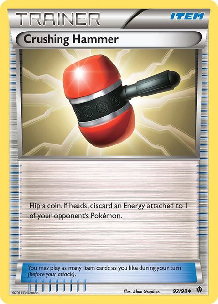 Crushing Hammer - Emerging Powers Pokémon trading card