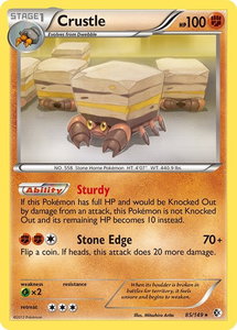 Crustle - Boundaries Crossed (BCR) #85/149 - Holo Rare Pokémon Trading Card