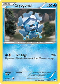 Cryogonal - Boundaries Crossed (BCR) #46/149 - Uncommon Pokémon Trading Card