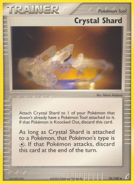 Crystal Shard - Crystal Guardians Pokémon trading card